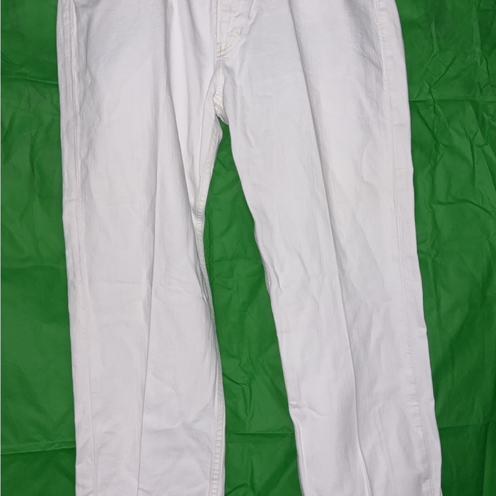 Polo by Ralph Lauren Relaxed White Jeans with Subtle Texture